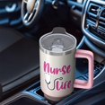 thumbnail image 4 of 40oz Nurse Themed Tumbler Cup, Double Wall Vacuum Insulated Keeps Drinks Hot/Cold, Great Nurse Gift for Coworkers, Best Friend, or Mentor, 4 of 5