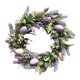 thumbnail image 1 of Corona de Pascua redonda con huevos pastel para colgar en la pared de la puerta principal, decoración verde. estilo E, 1 of 9