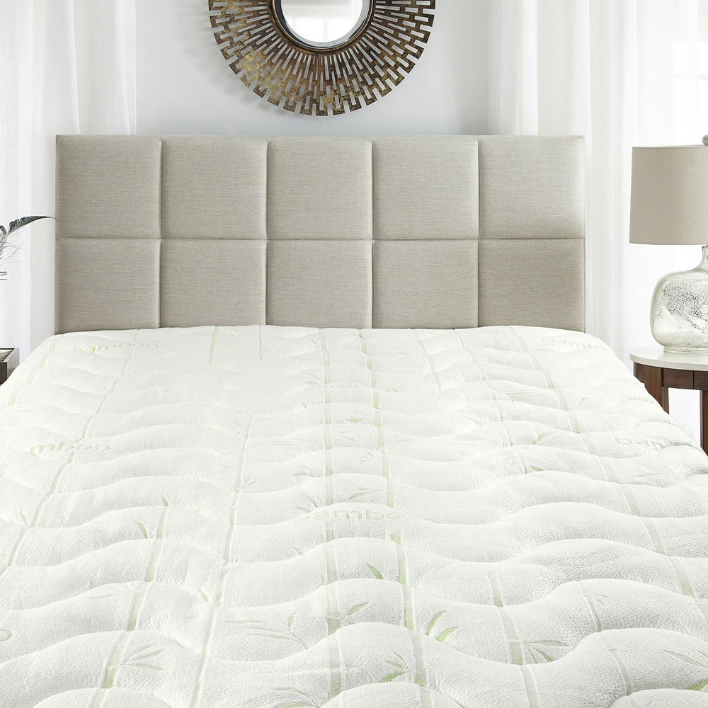 Waterproof Jacquard Mattress Topper 100 Bamboo Queen