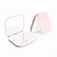 thumbnail image 2 of Compact Mini Gift Vanity Folding Cosmetic Mirror with Lights Portable Hand Held Small Pocket Travel Makeup Mirror 2X magnifying, 2 of 8