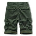 thumbnail image 5 of BADHUB Outdoor Cargo Shorts for Men Multi Pocket Classic Button Zipper Work Shorts Straight Ripstop Hiking Shorts Clearance Army Green XL, 5 of 7