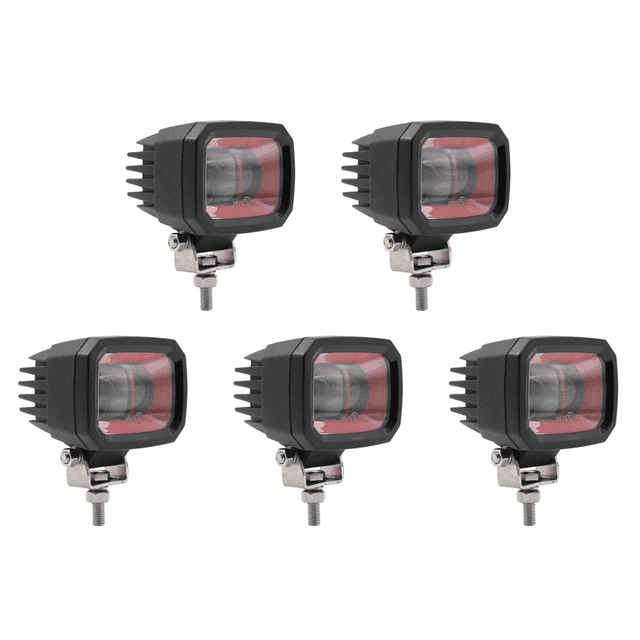 5X Luz de Advertencia LED de Carretilla Elevadora 10-80V 7303S Luz de Seguridad de ÁRea Lineal Luz Indicadora de Marcha AtráS de la Carretilla Elevadora Luz de Trabajo