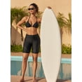 thumbnail image 3 of Charmo Womens Tummy Control Swim Bottoms Dot High Waisted Board Shorts Built-in Liner, 3 of 6