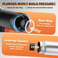 thumbnail image 4 of ROJAX Heavy Duty Electric Toilet Plunger, High Pressure Air Drain Unclogger with Snake Auger for Toilet, Bathroom Sink & Shower (Black), 4 of 8