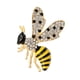 thumbnail image 2 of Broche de insecto de abeja Hugo 2x Pin de Solapa de Aleación Cristal 3.8x4.3 cm, 2 of 10