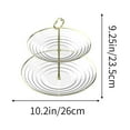 thumbnail image 3 of Aihimol 2 Tier Cake Stand,Dessert Stand,Cupcake Stand,Tea Party Pastry Serving Platter,Food Display Stand for Tea/Coffee/Birthday/Wedding/Women/Afternoon/Gift - White, 3 of 6