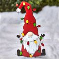 thumbnail image 2 of Gnomo de Navidad de metal Estacas de pie Adornos de jardín Arte de césped al aire libre (A) Hugtrwg Para estrenar, 2 of 6