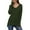 Army Green, variant on Uvplove V Neck Sweaters for Women Lightweight Knit Pullover Sweater Tops,US Size S-2XL In Brown