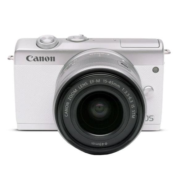 Tri-State Camera 3700C009 Canon EOS M200 Mirrorless Digital Camera with 15-45mm Lens, White