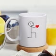 thumbnail image 6 of KAAYEE From My Heart to Yours His and Hers Matching Couple Coffee Mugs Set,Gifts for Bride and Groom,Shower Engagement Wedding and Married Anniversary - Ceramic Cups 12 oz White, 6 of 7