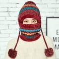 thumbnail image 3 of RV Gorro de invierno para mujer, conjunto de bufanda circular peruano, orejeras de esquí Sailing Electrónica, 3 of 5