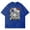 Blue, variant on Gachiakuta Anime Washed T-shirt Crewneck Short Sleeve Cotton Tee Women Men Streetwear Tops