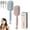 Pink+Blue, variant on QINGQ Retractable Cushion Massage Comb, Self-Cleaning Hair Brush with Retractable Bristles for All Hair Types, Travel Portable Design