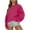 Hot Pink-5, variant on qolati Womens Sweatshirts Long Sleeve Crewneck Oversized Pullover Sweaters Casual Comfy Fall Fashion Outfits Y2k Clothes 2023