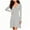 Gray, variant on Maean Womens Knit Dressy V Neck Long Sleeve Midi Sweaters Dresses Wrap Ribbed A Lined Flare Clothes
