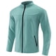 thumbnail image 2 of Chaqueta de cuello alto y manga raglán para hombre - Tejido elástico deportivo, poliéster spandex, tallas M-XXXL, para actividades al aire libre/fitness, 2 of 8