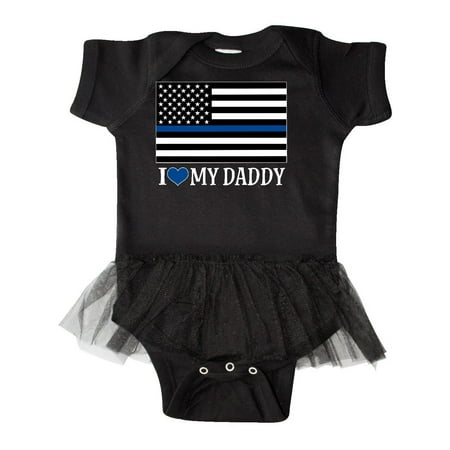Police Officer Daddy Law Enforcement Infant Tutu Bodysuit
