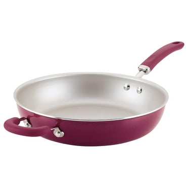 Create Delicious Deep Nonstick Frying Pan / Fry Pan / Skillet - 12.5 Inch, Red