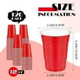 thumbnail image 2 of 120 pcs 12 oz red plastic cups 12 oz red Plastic Soda cups red plastic Disposable cups 12 oz red Party Cups for drinking Tastings served Snacks Barbecues Picnics, 2 of 14