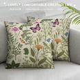 thumbnail image 3 of ARISTURING Sage Green Floral Pillow Covers Spring Wild Flower Decorative Throw Pillows Outdoor Summer Plant Print Farmhouse Pillowcases Cushion Case Decor for Home Sofa Couch Bed, 3 of 5