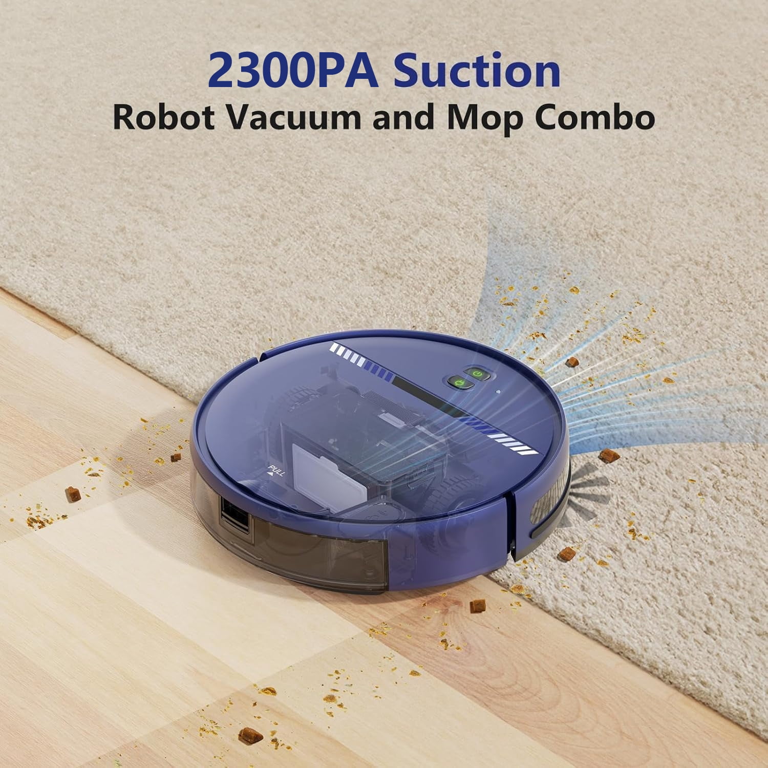 ONSON Robot Vacuum Cleaner, 2 in 1 Mop Combo for Pet Hair, Hard Floor