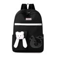 thumbnail image 1 of Mochila de dibujos animados Mochila de oso para niñas Mochila linda para uso diario (Negro), 1 of 4