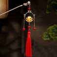 thumbnail image 3 of Women Hair Stick with Lantern Light - Traditional Chinese Palace Lantern Shape Pendant Hairpin - Faux Pearl Decor Metal Headdress Aaccessories, 3 of 8