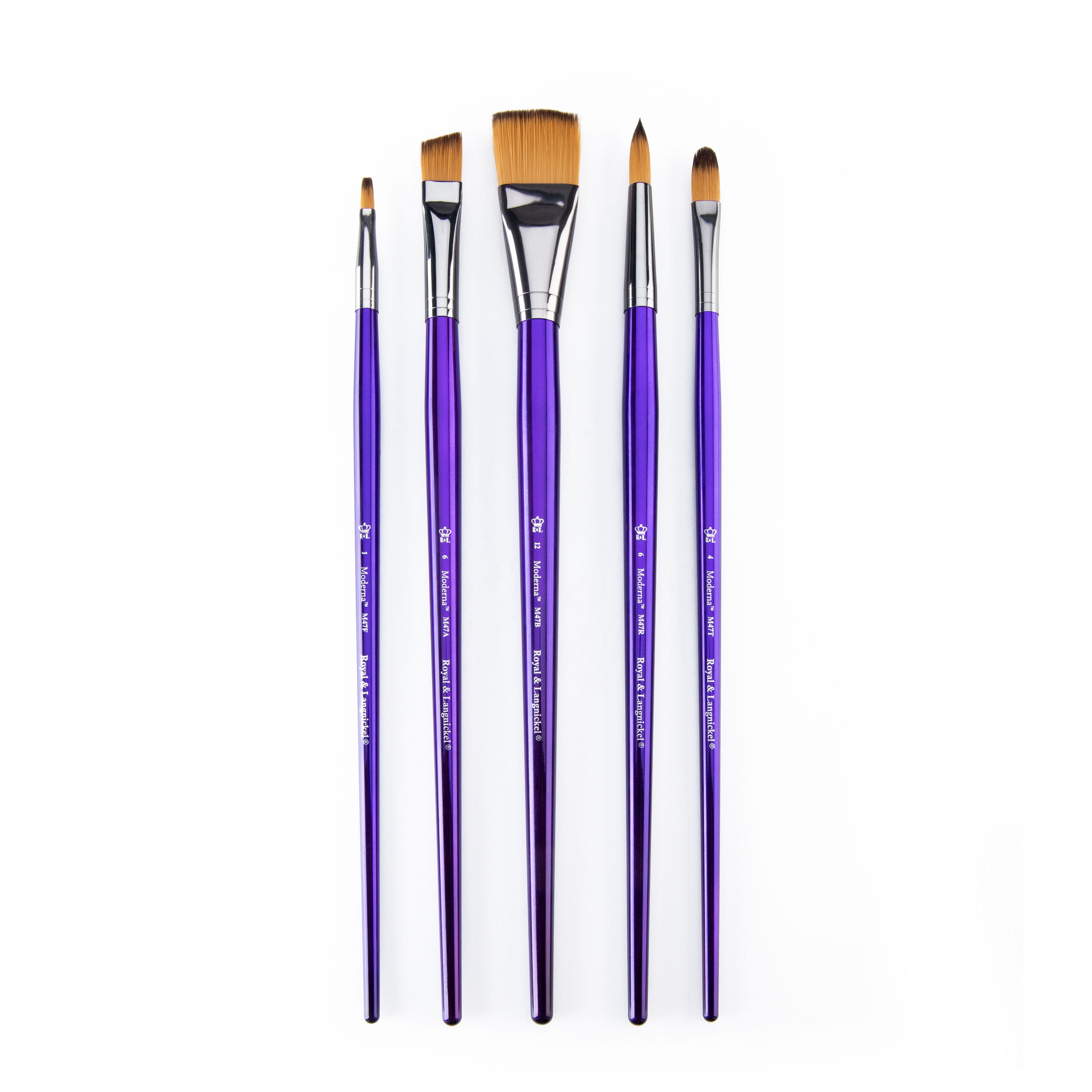 5pc Paint Brush Set Wooden Handle Decorating Painting Painters DIY Brushes 