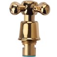 thumbnail image 2 of Manija de grifo manija doble accesorios de grifo interruptor Golden Cross ciruela rueda de mano engrosada núcleo de válvula decorativa de cobre abierto rápido, 2 of 2