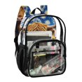 thumbnail image 5 of ALAZA Clear Backpack Highland Cattle Oil Pattern PVC Transparent BookBag, 5 of 7