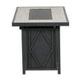 thumbnail image 3 of Living Accents 24" Rectangular Propane/Steel Metal Fire Table in Black, 3 of 3