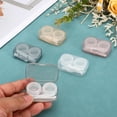 thumbnail image 4 of 2 Pack Mini Contact Storage Box, Plastic Lens Box Portable Contact Case with Tweezer and Applicator Tool for Travel Outdoor Activities Home Office Everyday Use, Blue, 4 of 7