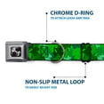 thumbnail image 5 of Buckle-Down Pet Collar, Dog Collar Metal Seatbelt Buckle, St Pats Stacked Shamrocks Greens, 16 to 23 Inches 1.5 Inch Wide, 5 of 8