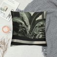 thumbnail image 2 of JEUXUS  Black and White Stripes Palm Leaf Pattern Summer  Pillow Cover Square Throw Pillow Case Cushion Cover, 2 of 5