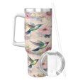 thumbnail image 3 of Mothers Day Hummingbird Cup Insulated Tumbler Stainless Steel Vacuum Travel Mug 40 oz with Handle and Straw Lid, 3 of 7
