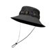 thumbnail image 5 of Sombrero tipo pescador de ala ancha ajustable, estilo moderno, para hombres y mujeres, ideal para la playa y los viajes. Negro, 5 of 9