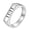 Silver, variant on Angel Number 11 11 Rings for Women Men Engraved Signet Stainless Steel Thin Rectangle Bar Lucky Dainty Simple Personalized Gift Jewelry Gold 11
