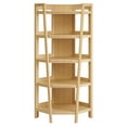 thumbnail image 6 of Bixby 71 Inch Corner Bookshelf in Oak, 6 of 7
