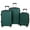 Green, variant on EDOEMSE Portable Lightweight Luggages,3-In-1 Multifunctional Large Capacity Traveling Storage Suitcase Luggage Set Orange