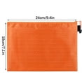 thumbnail image 2 of Cinvoph Zipper Pouch Document Bag Waterproof Zip File Folders for Office Supplies Travel Storage Bags, A5 Size, 2 of 6