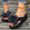Dark Blue, variant on PiGOGI Women's Bowknot Thong Sandals Round Toe Non-Slip Casual Beach Slippers Summer White 9