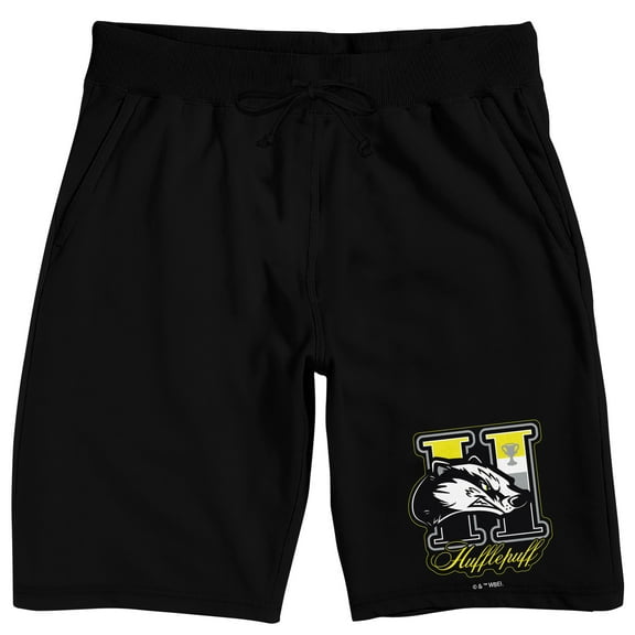 Harry Potter Hufflepuff Adult Black Sleep Pajama Shorts