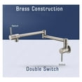 thumbnail image 4 of Brass Pot Filler Faucet Swing Spout Wall Mounted Brushed Nickel Black Quality Kitchen Faucet ,bar Laundry RV Farmhouse, 4 of 7