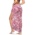 thumbnail image 2 of FKELYI Pink Love Heart Print Women's Sarong Wraps Beach Cover Up for Spring Summer Swimwear Cover Ups Sheer Fabric Pareo Breathable Beachwear Dress for Lady Teen Girls, 2 of 6