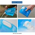 thumbnail image 5 of Contenedor de agua de plástico de grado alimenticio no tóxico, almacenamiento de emergencia para aventuras al aire libre, diseño plegable portátil, sello a prueba de fugas con asa para un fácil, 5 of 5