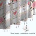 thumbnail image 6 of Pioneer Flower Floral Print Pattern Shower Curtain 84"x72" ,Bathroom Decorative Shower Curtains Set with 12 Hooks,Modern Waterproof Washable Shower Curtain, 6 of 6