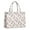 White Cow Moo, variant on Large Capacity Tote Bag,Beige Cow Flower Pattern Handbag Fashion Luxury Tote Bag,15.7"x13"x 5.1" Inches,Laptop Compatible
