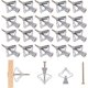 thumbnail image 1 of 100 Piezas Anclajes de Pared con Tornillos para Placas de Yeso (50 Anclajes Huecos + 50 Tornillos Autoperforantes para Hormigón), Tornillos y Anclajes Fijaciones de Pared Huecas para Pared de Placas de Yeso Rojo Verde, 1 of 5