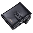 thumbnail image 2 of Cartera Mujer Cartera de cuero Mujer Muchos compartimentos con 10 ranuras para tarjetas Cartera de Mujer Cartera de protección Cremallera Macarena Cartera plegable unisex, 2 of 8