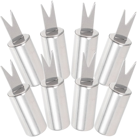 NICEXMAS Stainless Steel Corn Skewers Holding Hot Food 8Pcs